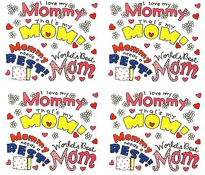 Frances Meyer MOM Worlds Best Mommy Scrapbook Stickers! 4 Sheets • $4.75