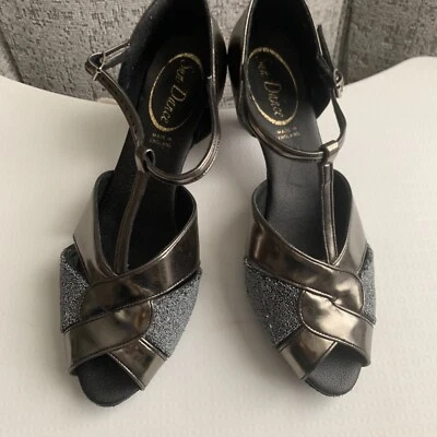 £11.10 • Buy Ladies Bronze Leather Heel Dance Shoes By”Sun Dance” Size 6uk