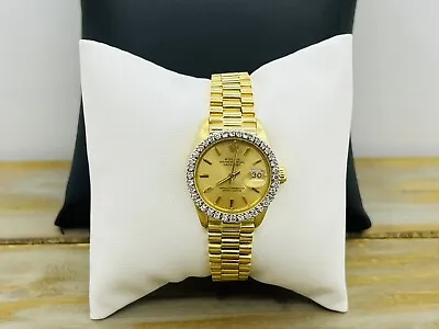 $5799.95 • Buy Vintage Ladies Rolex 18k Gold 26m Oyster Perpetual Datejust 6719 W Diamond Bezel