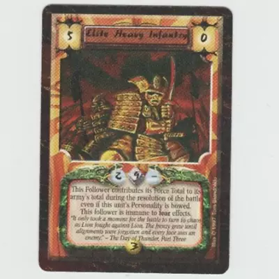 Elite Heavy Infantry L5R Time Of The Void Legend Five Rings CCG 1997 • $1