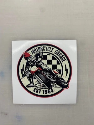 $3.73 • Buy Motorcycle Skull Sticker Harley Davidson Style Tank Helmet Pannier Decal