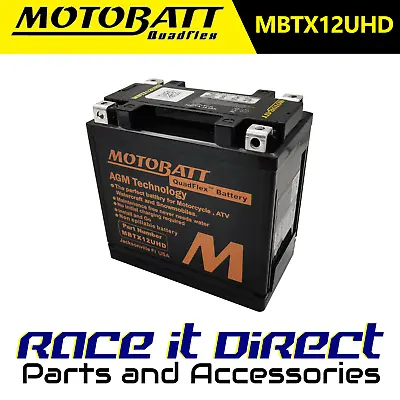 Motobatt Heavy Duty Battery For Kawasaki ZZR 1400 2006-2007 MBTX12UHD AGM • £74.95