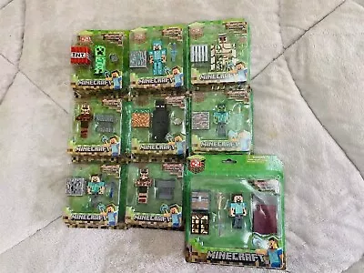 $23.97 • Buy 9 Style Minecraft Action Figures Set 8-10 Cm