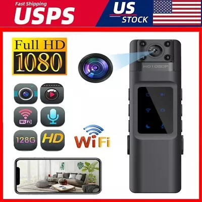 1080P Police Body Camera Video Audio Recorder HD Night Vision Mini Camcorder USA • $14.14