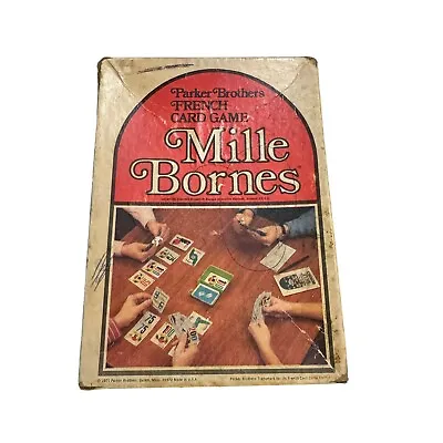 Mille Bornes Parker Brothers French Card Game 1971 W/Instructions • $10