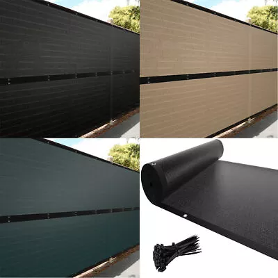 50' Privacy Screen Fence Heavy Duty Fabric Mesh Shade Net Cover Yard Windscreen • $33.47