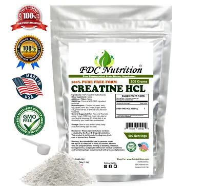 Creatine HCL Powder - Build Muscle - Kosher - ALL VARIATIONS - New Look! • $45