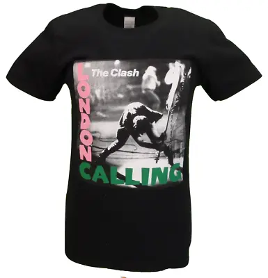 Mens Black Official The Clash London Calling T Shirt • £17.99