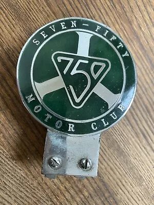 Seven Fifty Motor 750 Club Enamel Chrome Car Badge • £16