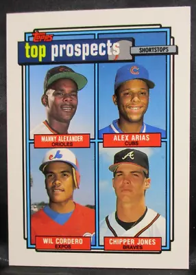 1992 Topps Top Prospects Chipper Jones Cordero Arias Baseball Card #551 (005) • $1.15