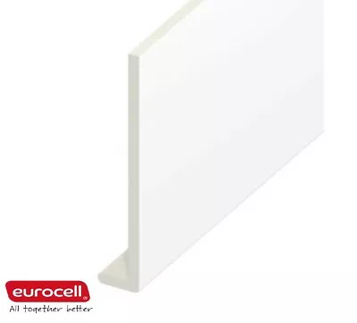 Eurocell UPVC Fascia Board Capping Cover 150mm To 450mm White 9mm (5m Long) • £2.49