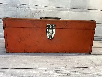 Vintage Kennedy KK-19 Red Tool Box No Removable Tray 19x7x7  Toolbox • $19.99