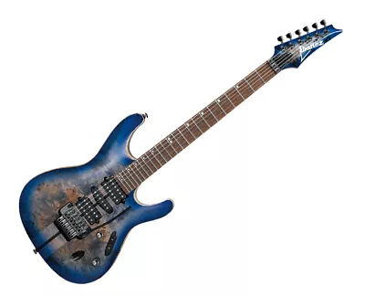 Used Ibanez S1070PBZCLB S Premium Electric Guitar - Cerulean Blue Burst • $1309.99