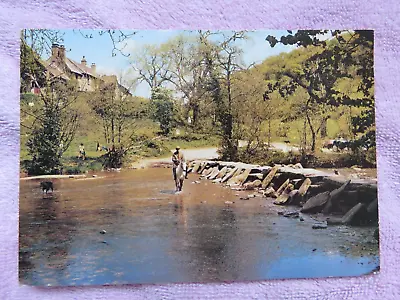 Vintage 1980s Exmoor Tarr Steps And Farm Real Photo Postcard • £1.99