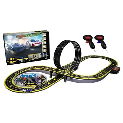 Micro Scalextric Set G1155 G1155M Batman Vs Joker Battery Powered Set • £50.08