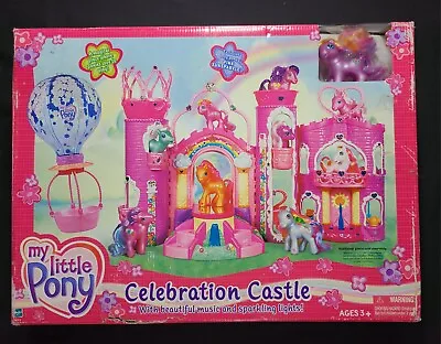 My Little Pony Celebration Castle Music Light Sound House Toy 2002 NEW SEALED • $250