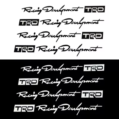 $8.50 • Buy 8PCS Black & Silver Racing Development TRD Car Door Handle Sticker Decal Tundra
