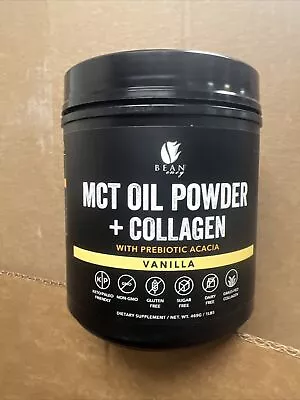 MCT Oil Powder Collagen Prebiotic Acacia Vanilla Flavor 1lb. Exp 5/24 Sealed • $29