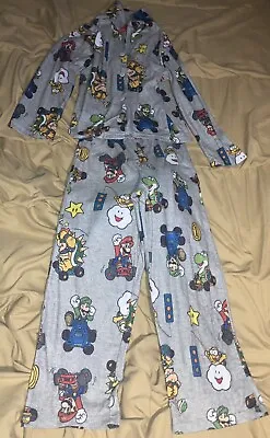 Nintendo Super Mario Bros. Mario Kart Boys 2-Piece Pajamas Set Size 8 • $14.99