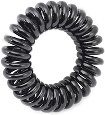 10 Hair Bobbles Spiral Coil Elastic Tie Wired Bands Stretchy Plastic Tangle Free • £3.85