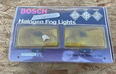 Vintage Bosch Halogen Amber Fog Lights 22351c; Cars Vans Trucks New! • $99.99