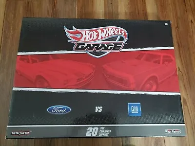 Hot Wheels Garage 20 Car Ford Vs GM Boxed Set Choice (1) Car - Color Variations • $10.99