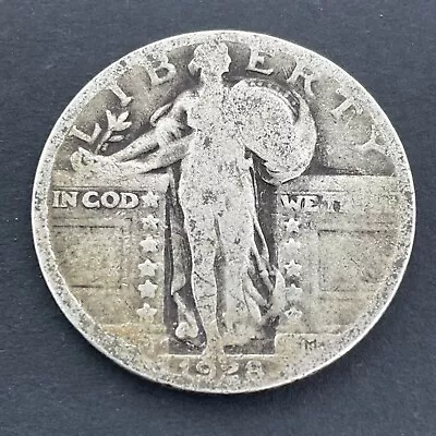 1928-P 25C Silver Standing Liberty Quarter Dollar • $5.50