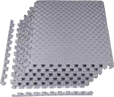 Puzzle Exercise Mat With EVA Foam Interlocking Tiles For MMA Exercise Gymnasti • $68.99