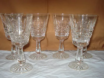 Vintage Set Of 6 WATERFORD CRYSTAL Kylemore 6  Claret Wine Glasses IRELAND • $89.99