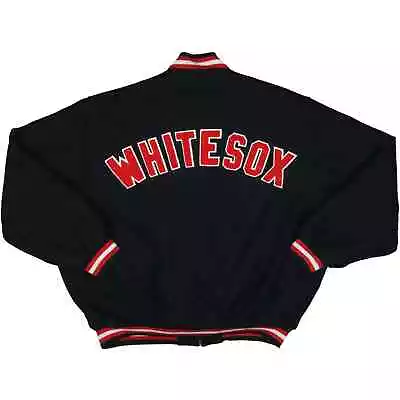 Whitesox Cooperstown Mitchell & Ness Varsity Bomber MLB Baseball Wool Jacket • $174.96