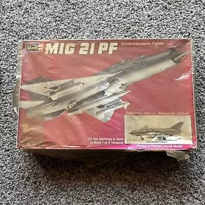 Revell 1/32 MIG 21 PF Soviet Interceptor Fighter Plstc Model Kit H-267 Partial • $38