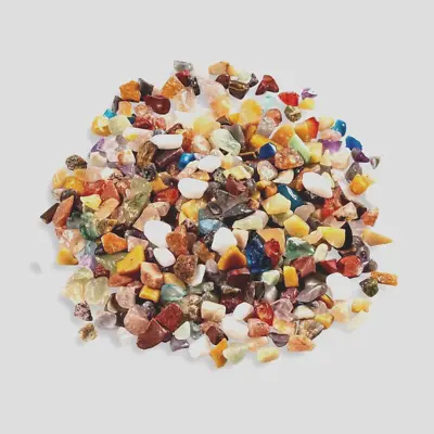 Mixed Chakra Chips Small Rainbow Crystal Chips 5mm-10mm Healing Stones Reiki 50g • £3.59