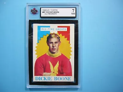 1960/61 Topps Nhl Hockey Card #81 Dickie Boon Atg Ksa 7 Nm Sharp!! 60/61 Topps • $134.99