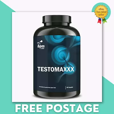 BPM Labs Testomaxxx - 180 Tablets Testosterone Booster Fadogia Agrestis Testomax • $84.90
