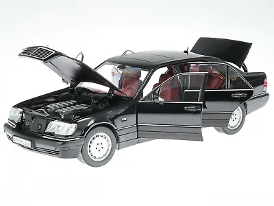 Mercedes W140 S 600 1997 Black Diecast Modelcar 183722 Norev 1:18 • $279.90