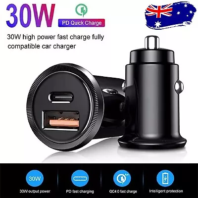 Type C Car Charger Adapter USB QC3.0 PD Type-C Quick Charging Cigarette Lighter • $19.99