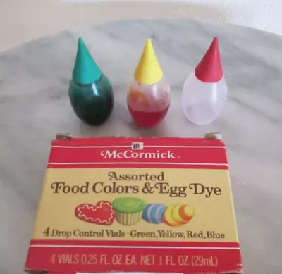 Vintage McCormick Food Colors & Egg Dye • $11.99