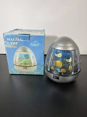 Vintage 90's Magma Lite Rotating Lamp Underwater Ocean Fish Coral Scene Lighting • $199.99