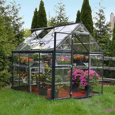 Garden Greenhouse Palram Canopia Harmony 6ft Grey - Sizes 6x4 6x6 6x8 & 6x10 • £556.24