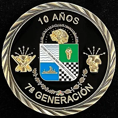 10 Anos 7a Generación Mexico Navy Challenge Coin • $17