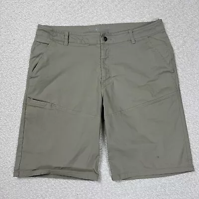 Mountain Hardwear Men's Chino Hiking Shorts Brown Size 36 Stretch Pockets Active • $24.99