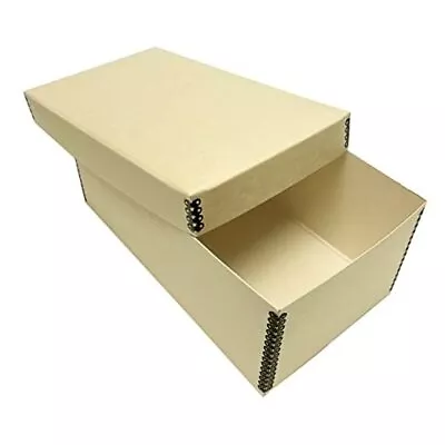  Photo Card Box Museum-Quality Archival Storage Acid-Free With 4 X6 X12  Tan • $38.49