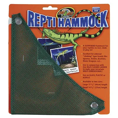 Zoomed Repti Hammock Reptile Arboreal Vivarium Iguana Chameleon Bearded Dragon • £7.58