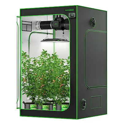 VIVOSUN S448 4x4 Grow Tent 48 X48 X80  High Reflective MylarNon Toxic • $289.99