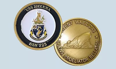 Navy Uss Helena Ssn-725  Submarine  Challenge Coin Made In Usa Silent Warriors  • $39.99