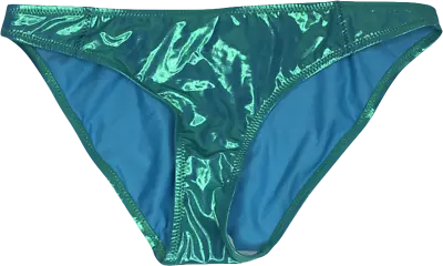 Missguided Blue Holographic Bikini Bottoms UK 6 • £4.60