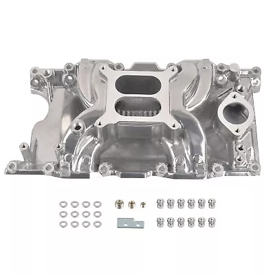 Polished Air Gap Intake Manifold For 1967-2003 SB Chrysler Mopar V8 318 340 360 • $183.99