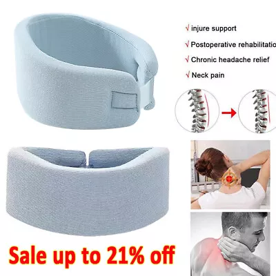 Soft Foam Neck Collar Support Brace Whiplash Cervical Neck Pain Relief Traction~ • £4.91