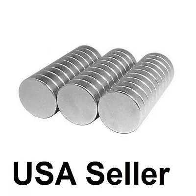 Lot 100 50 1/2  X 1/8  Neodymium Disc Strong Rare Earth N48 Small Fridge Magnets • $27.99