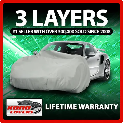 $48.95 • Buy 3 Layer Car Cover - Soft Breathable Dust Proof Sun UV Water Indoor Outdoor 3383